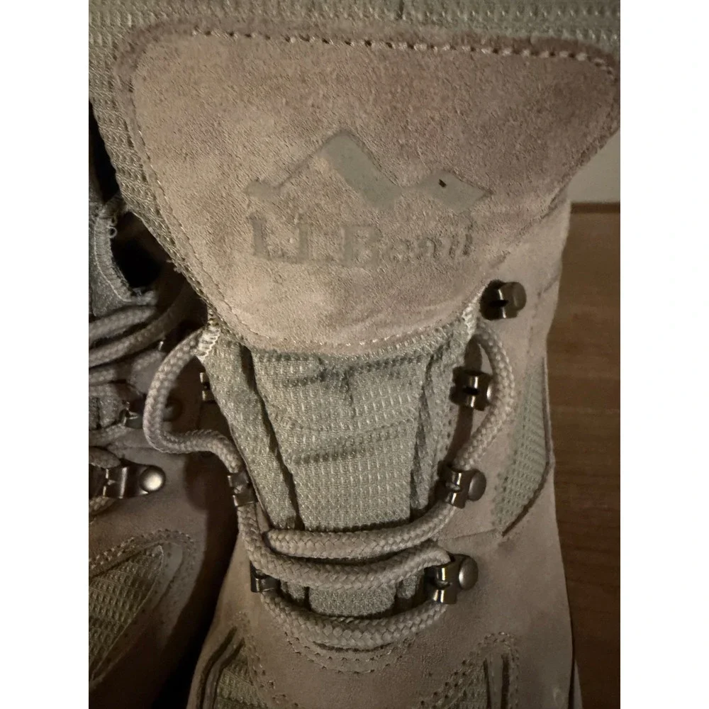 LL Bean Snow Sneakers Mens 11 M Gray Suede PrimaLoft Insulated Hiking Boots MR86